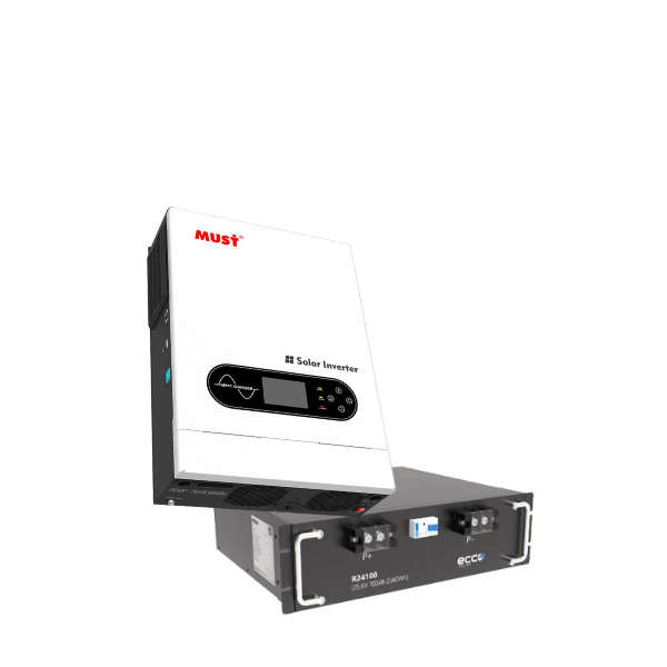 3.6kW MPPT Hybrid Solar Inverter & 2.56kWh LiFePO4 Lithium Battery Combo