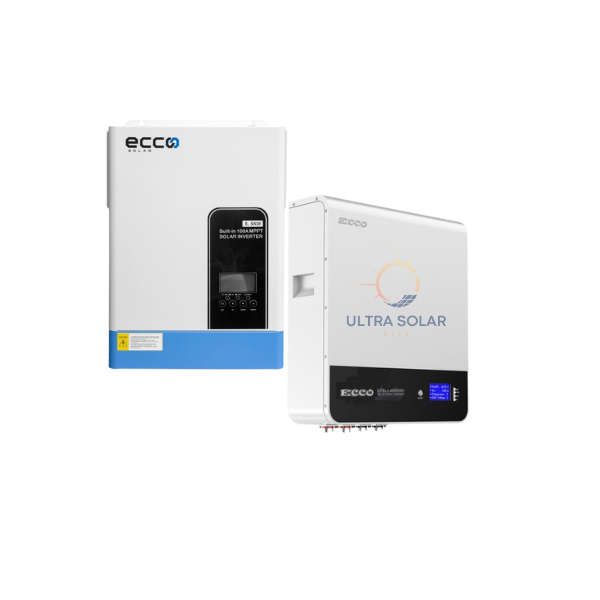 Ecco 5.5 KVA Pure Sine Wave Load Shedding and 48V 50Ah 2.5 kWh battery wall mount Combo