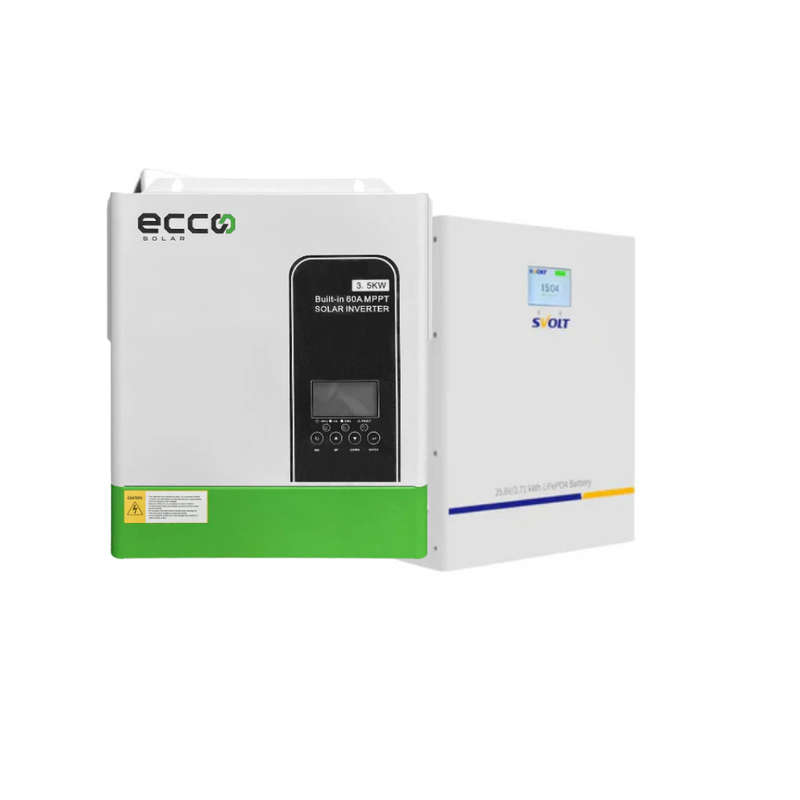 Ecco 3.5 KVA 3500 WATT MPPT 100A Svolt 106 AH 2.71 Lithium Combo