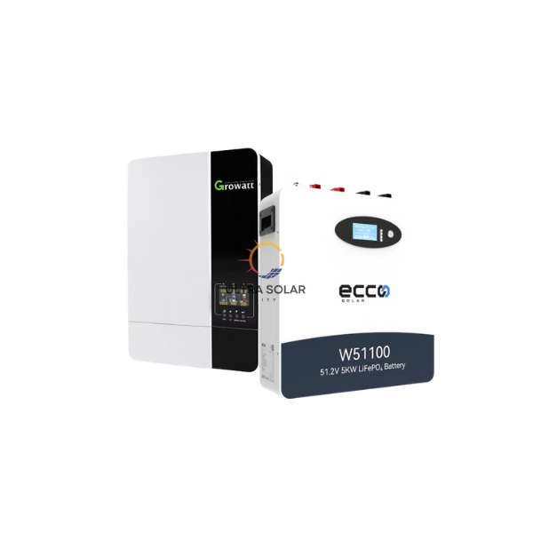 5KW MPPT Growatt Inverter with 5.12KWh Lithium Battery Combo
