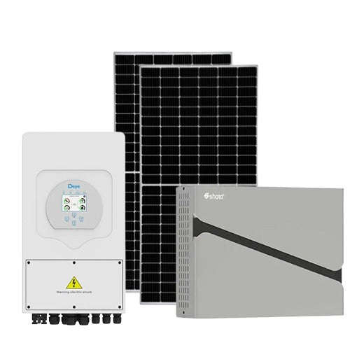 DEYE 5KW HYBRID AND 5.12KWH LITHIUM BATTERY AND 6X595W PANELS