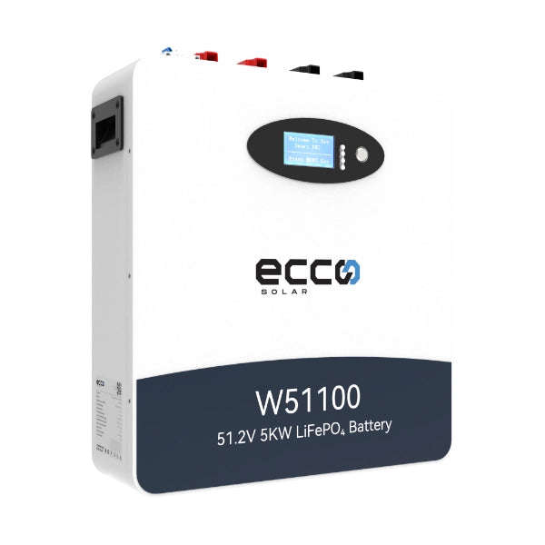 Ecco 51.2v 100ah 5.12kwh Lithium Battery W51100 Wall Mouted