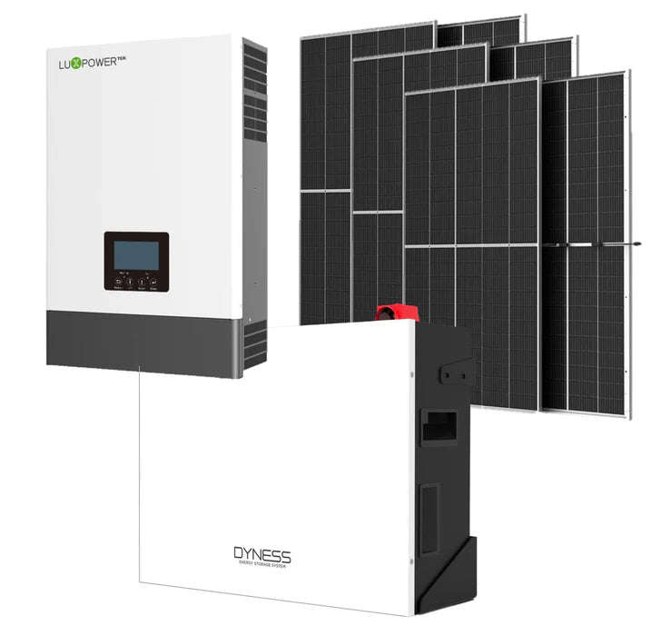 Luxpower 5KVA Inverter and Battery Dyness 5.12KW Lithium Battery + 6X 445W JA Solar Panels combo