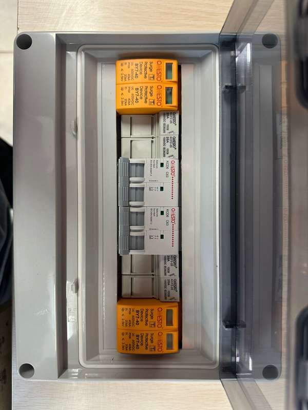 2 In 2 Out DC PV Populated Distribution Board Box-ONESTO