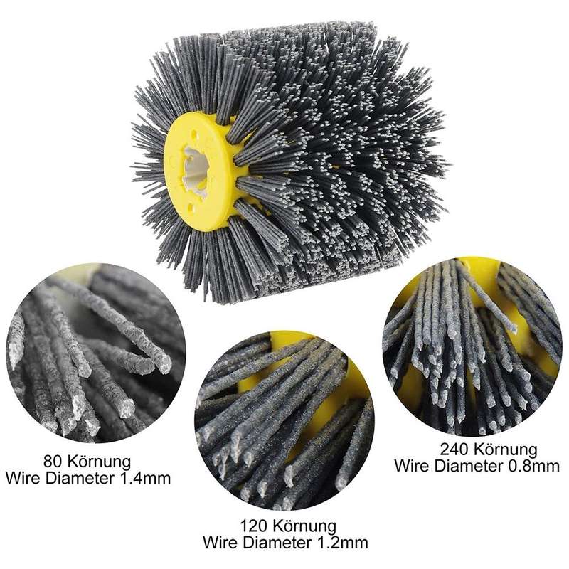 Abrasive Wire Drawing Wheel Wood Grain Reduction Refurbishment Drawing Wheel, Grit:240 Mesh