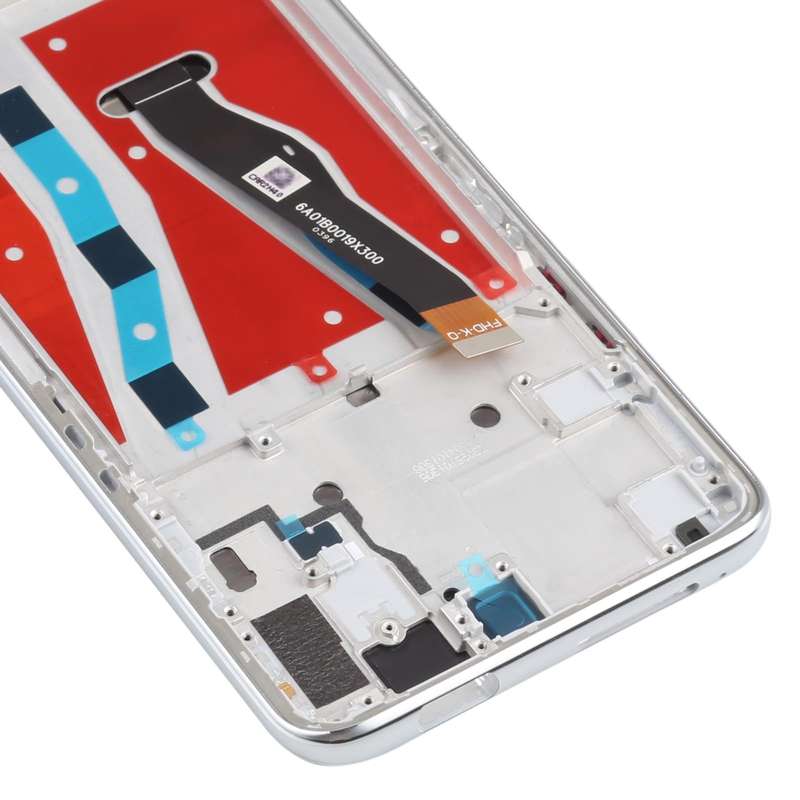 OEM LCD Screen for Huawei P smart Pro 2019 Digitizer Full Assembly with Frame(Silver)