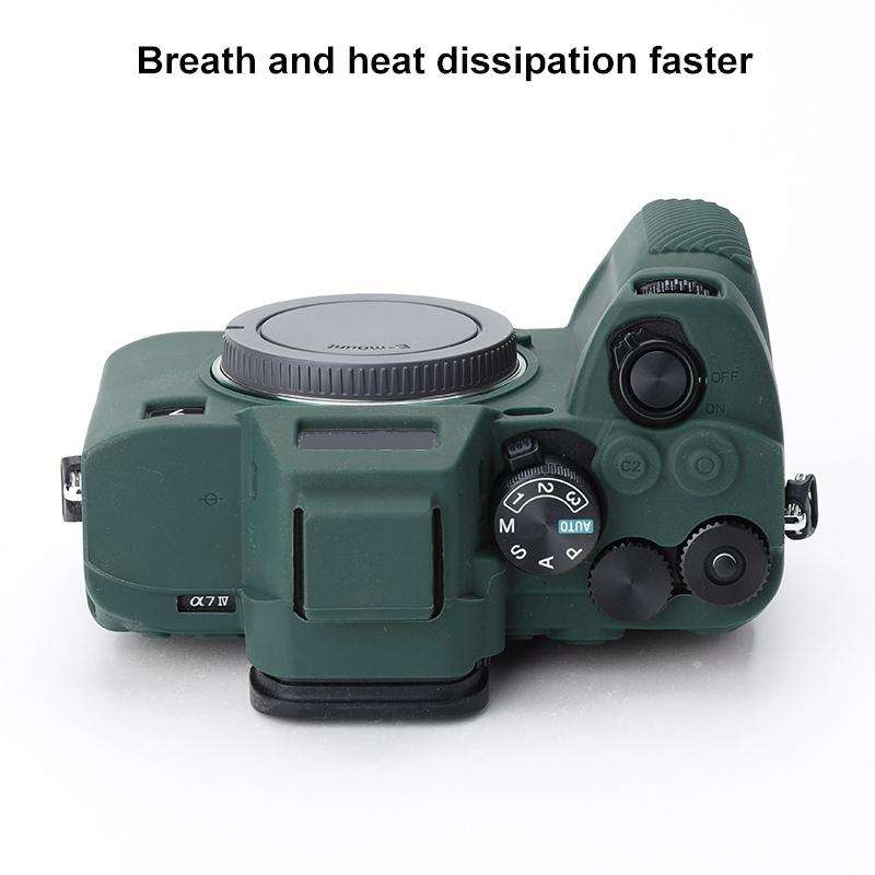 Soft Silicone Protective Case for Sony A7 IV (Green)