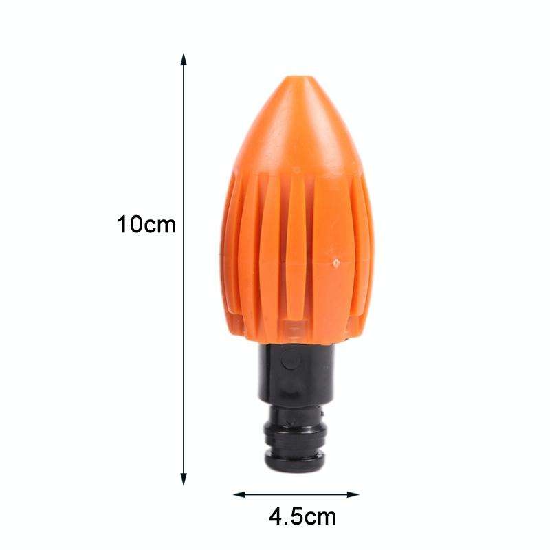 Water Rocket Washer Garden Hose Cleaning Head Drainage Trench Pressure Washer(Green)