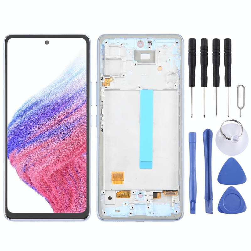For Samsung Galaxy A53 5G SM-A536 6.48 inch OLED LCD Screen Digitizer Full Assembly with Frame (B...