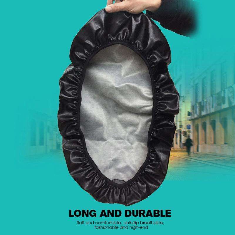 Waterproof Motorcycle Black Leather Seat Cover Prevent Bask In Seat Scooter Cushion Protect, Size...