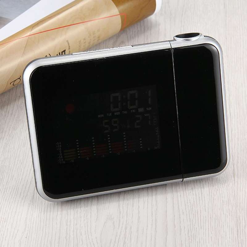 Multifunctional Digital Color LCD Display LED Projection Alarm Clock with Weather Station / Tempe...