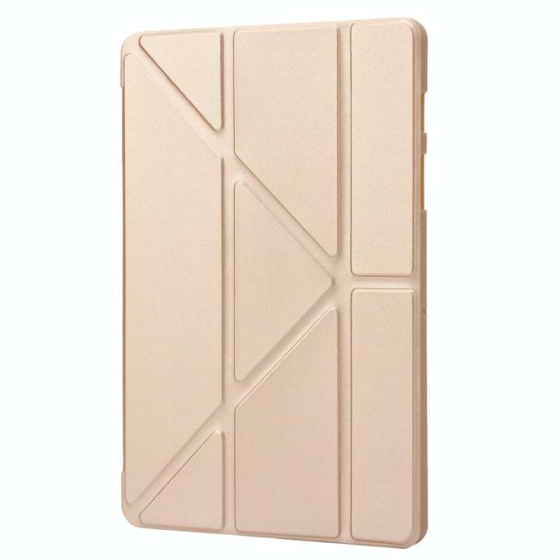 For Samsung Galaxy Tab S8+ / S7+ Deformation Silicone Leather Tablet Case(Gold)