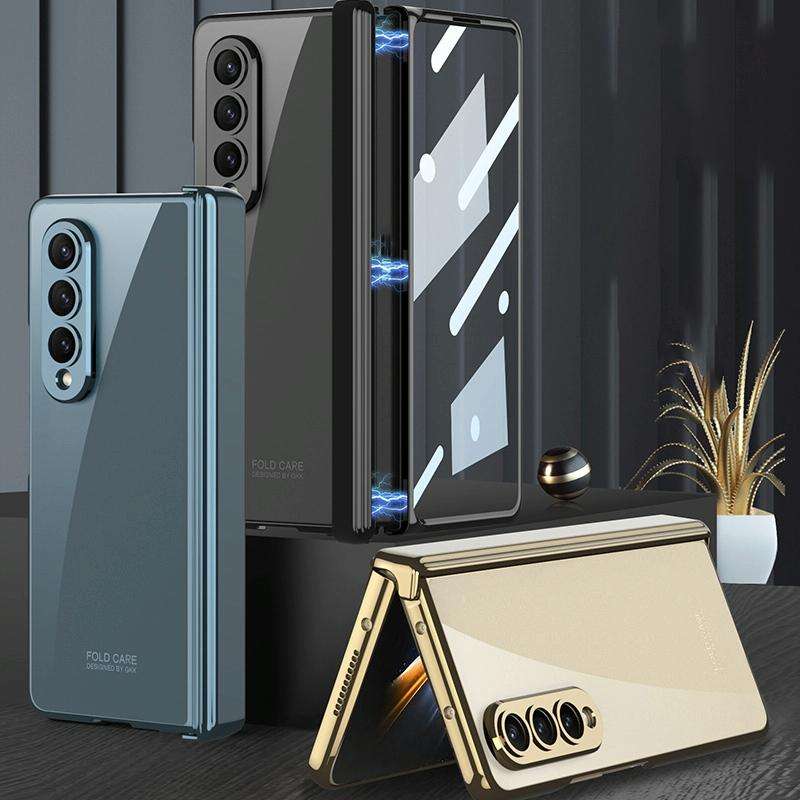 For Samsung Galaxy Z Fold4 GKK Magnetic Hinged Phantom Folding Phone Case(Black)