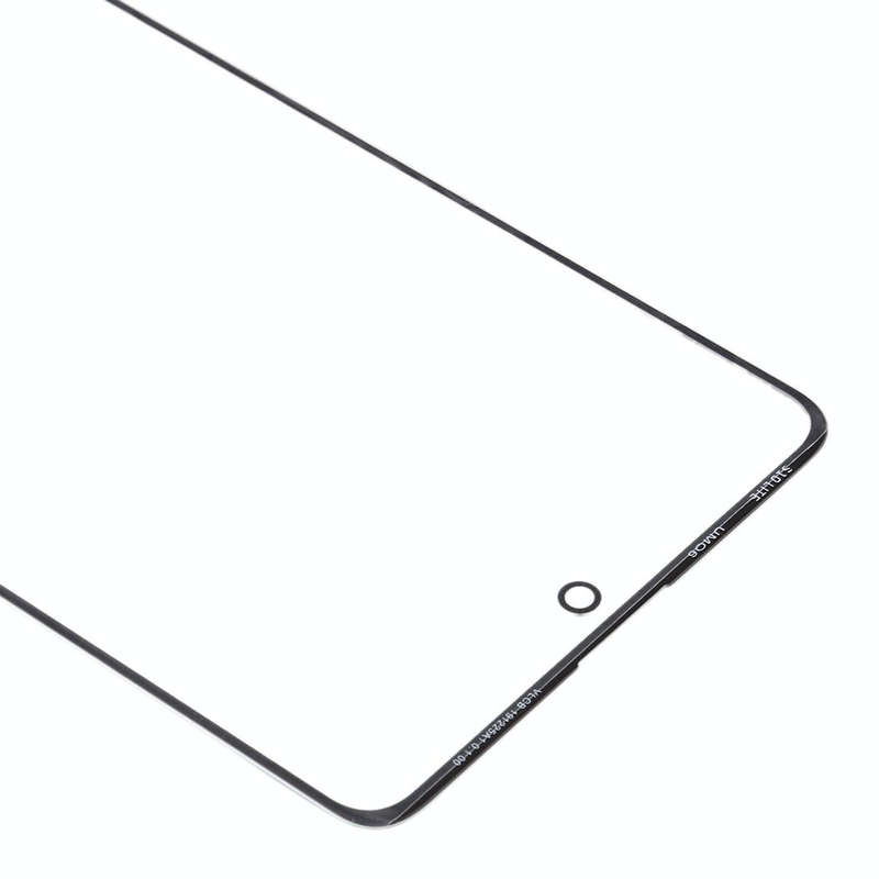 For Samsung Galaxy A71 Front Screen Outer Glass Lens (Black)