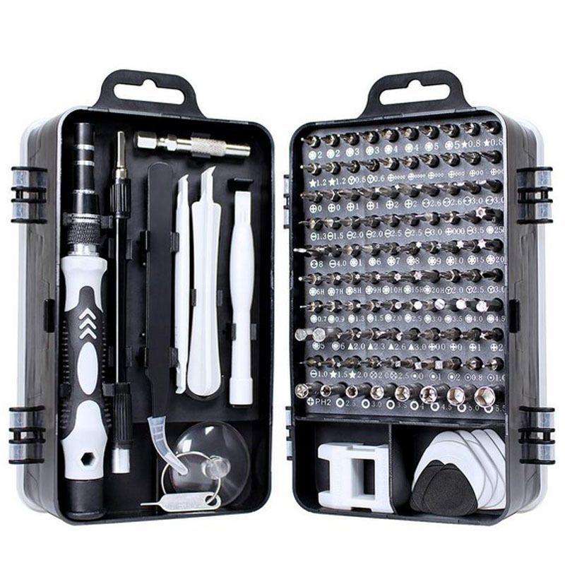 110 in 1 Magnetic Plum Screwdriver Mobile Phone Disassembly Repair Tool(Black)