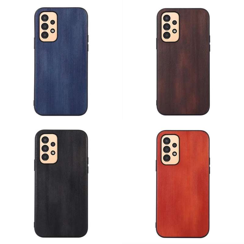 For Samsung Galaxy A13 4G Yellow Cow Texture PU Phone Case(Coffee)