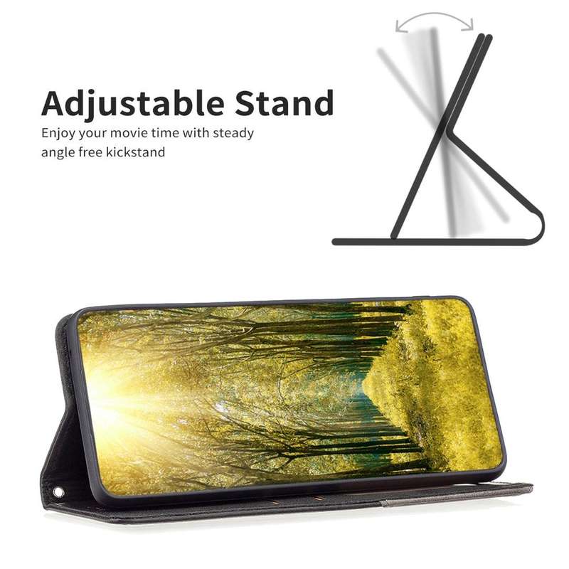 For Nothing Phone 1 Prismatic Invisible Magnetic Leather Phone Case(Black)