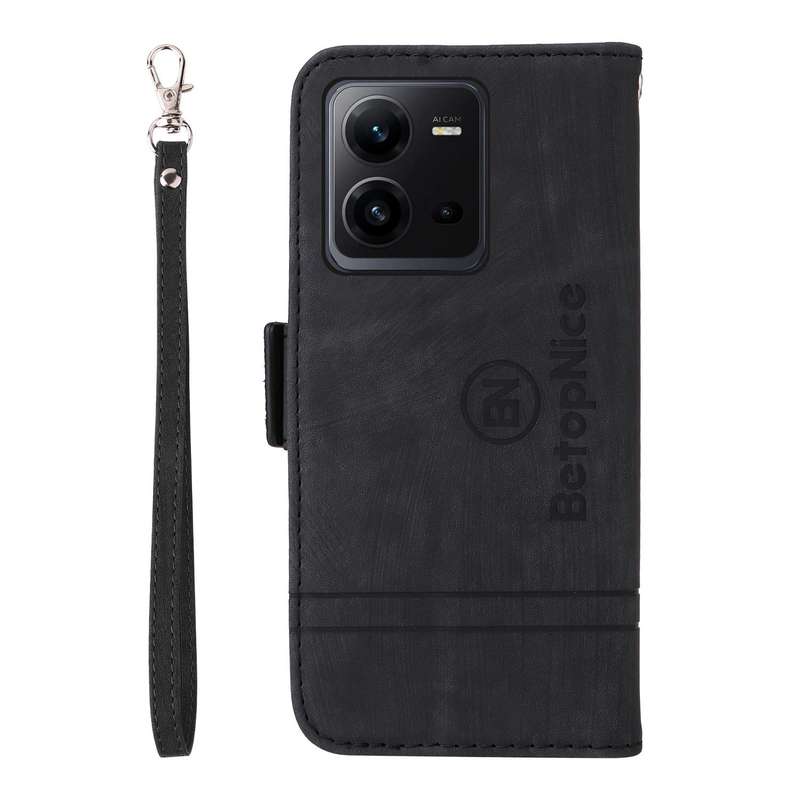 For vivo V25 / V25e 4G Global BETOPNICE Dual-side Buckle Leather Phone Case(Black)
