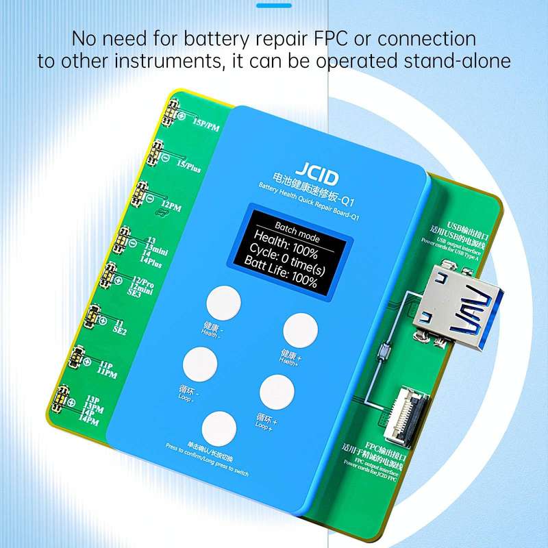 JCID Q1 Battery Health Quick Repair Board For iPhone 11-15 Pro Max