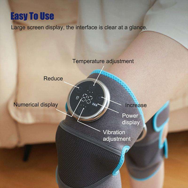 Electric Heating Therapy Knee Warm Knee Pad Brace Massage,Spec: Single With Vibration