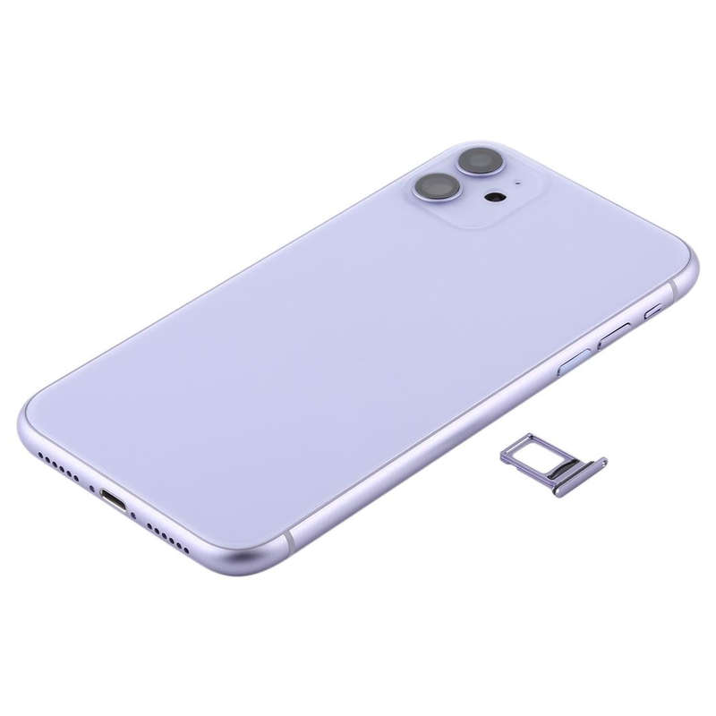 Battery Back Cover (with Side Keys & Card Tray & Power + Volume Flex Cable & Wireless Charging Mo...
