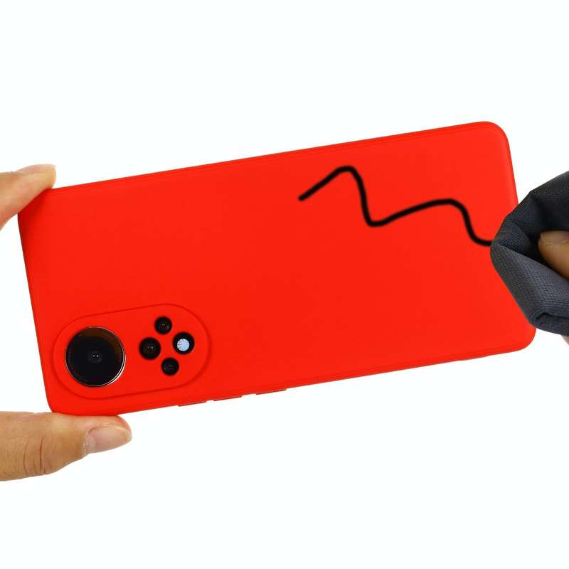For Huawei Nova 9 Solid Color Liquid Silicone Dropproof Full Coverage Protective Case(Red)