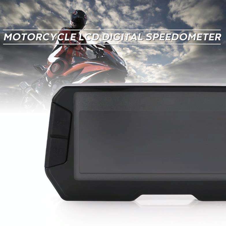 6 Gear Universal Motorcycle LCD Digital Speedometer Odometer