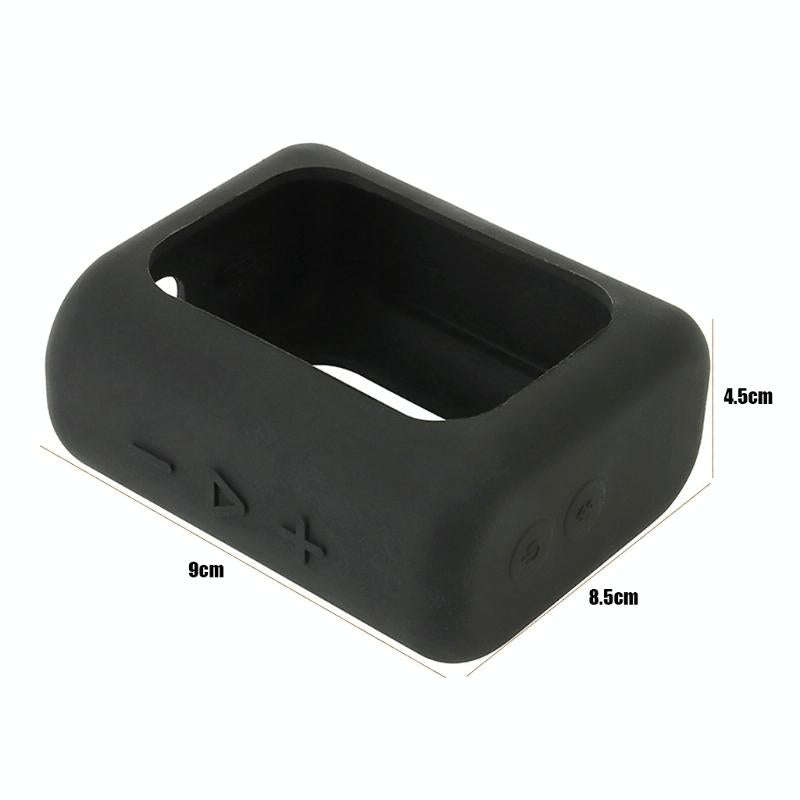 For JBL GO3 Bluetooth Speaker Silicone Cover Portable Protective Case with Carabiner(Mint Green)