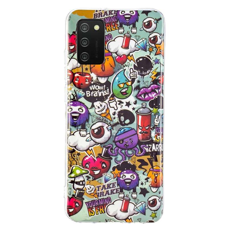 For Samsung Galaxy A02s(EU Version) Luminous TPU Mobile Phone Protective Case(Rubbish)
