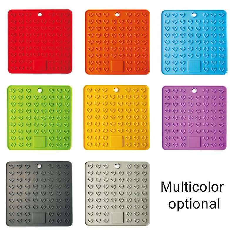 Silicone Multifunctional Anti-burning Insulation Mat Antifouling Drain Pad (Red)