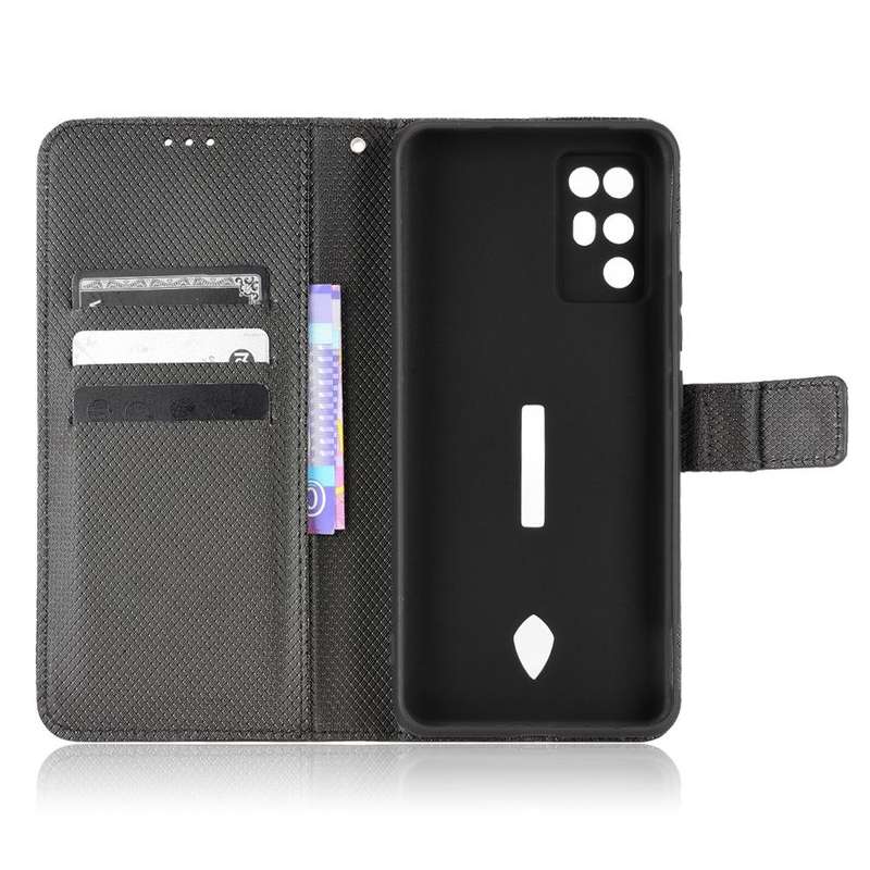 For ZTE Nubia Red Magic 6R Diamond Texture Leather Phone Case(Black)