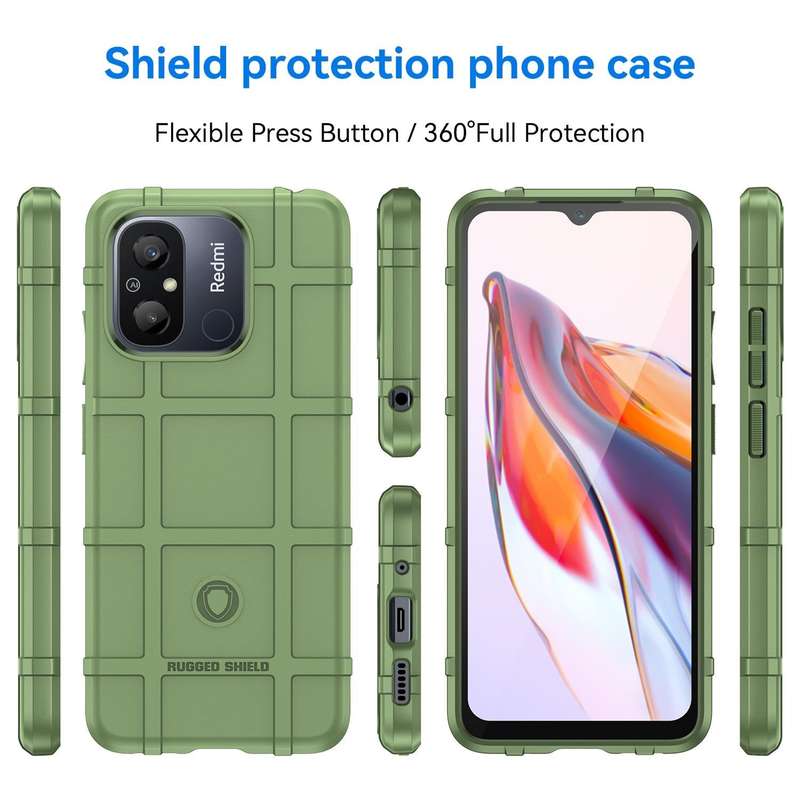 For Xiaomi Redmi 12C Full Coverage Shockproof TPU Case(Green)