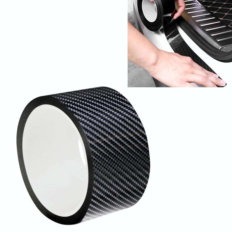 Universal Car Carbon Fiber Door Anti-collision Strip Protection Guards Trims Stickers Tape, Size:...