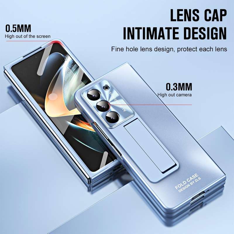 For Samsung Galaxy Z Fold5 5G Integrated AG Matte Folding Phone Case(Blue)
