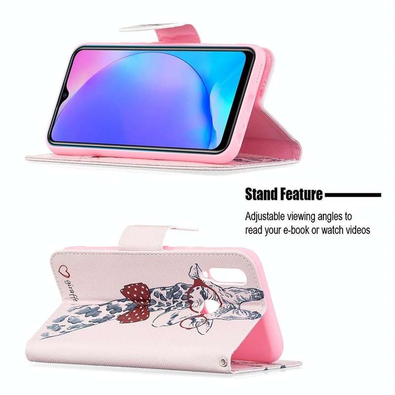 For vivo Y11 / Y15 / Y12 / Y17 Colored Drawing Pattern Horizontal Flip Leather Case with Holder &...