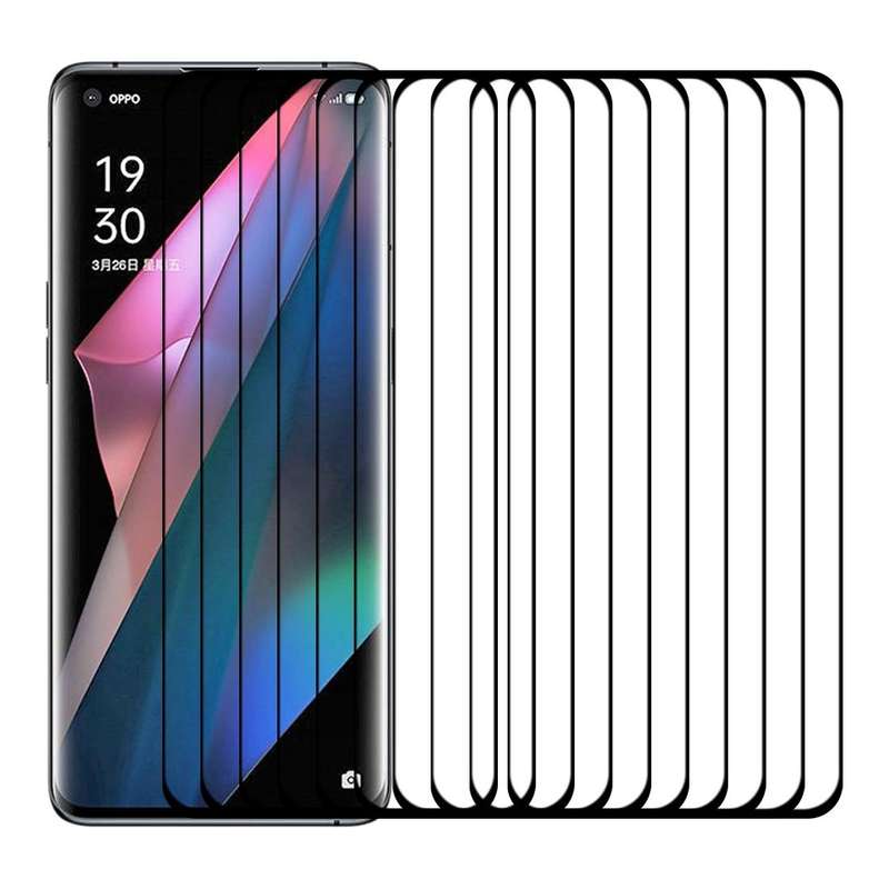 For OPPO Find X3 Pro 25 PCS 3D Curved Edge Full Screen Tempered Glass Film(Black)
