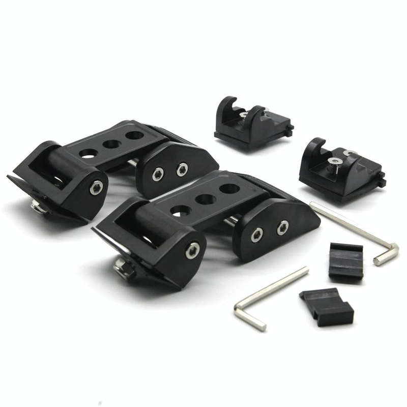 2 PCS Car Three Holes Hood Latch Locking Catch Buckle Engine Cover for Jeep Wrangler JK 2007-2017
