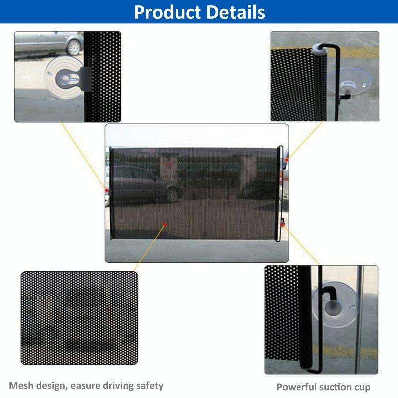 Retractable Car Window Sun Shade for Automobile Front and Back Windshield, Size: 125cm x 50cm, Ra...