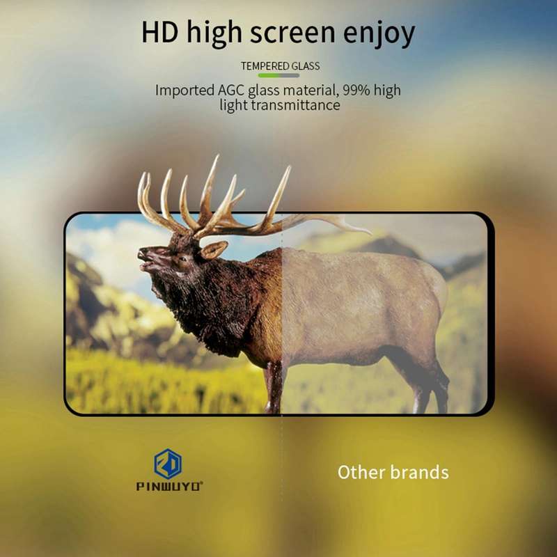For vivo Y27s PINWUYO 9H 2.5D Full Screen Tempered Glass Film(Black)