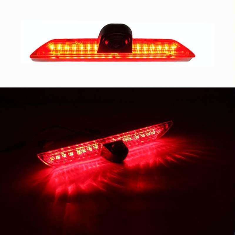 PZ461 Car Waterproof High Position Tail Light Brake Light View Camera + 7 inch Rearview Monitor f...