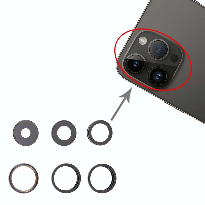 For iPhone 14 Pro Camera Lens Cover(Grey)