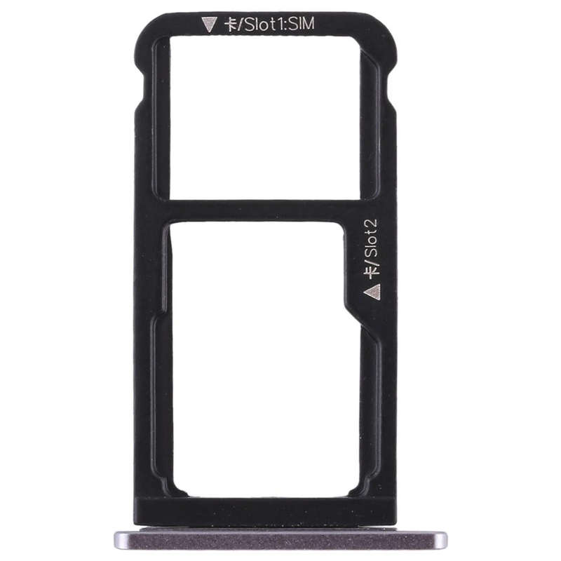 SIM Card Tray + SIM Card Tray / Micro SD Card Tray for Huawei Enjoy 6s (Grey)