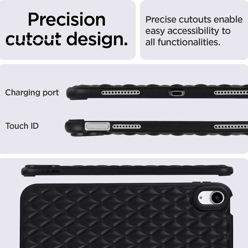 For iPad Air 3 10.5 Rhombic TPU Tablet Case(Black)