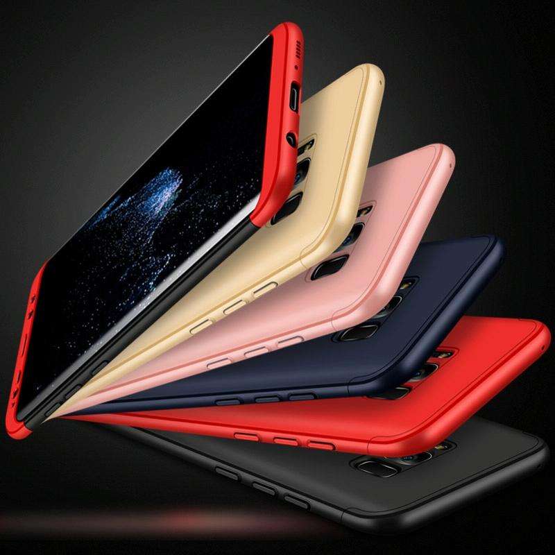 GKK for Galaxy S8 PC Three - paragraph Shield 360 Degrees Full Coverage Protective Case Back Cove...