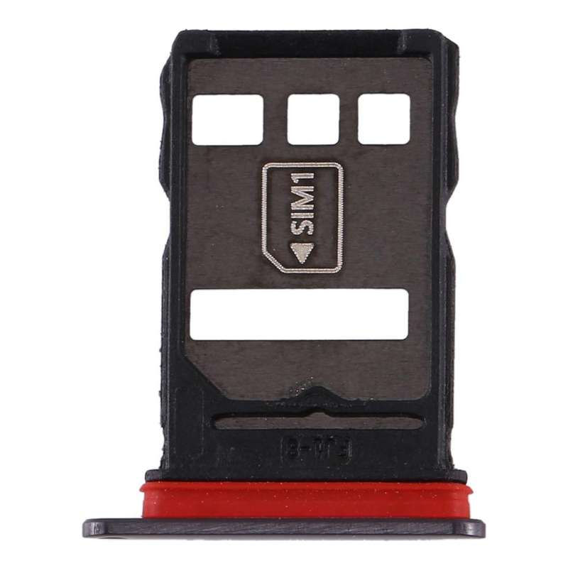 Original SIM Card Tray + NM Card Tray for Huawei Mate 30 (Black)