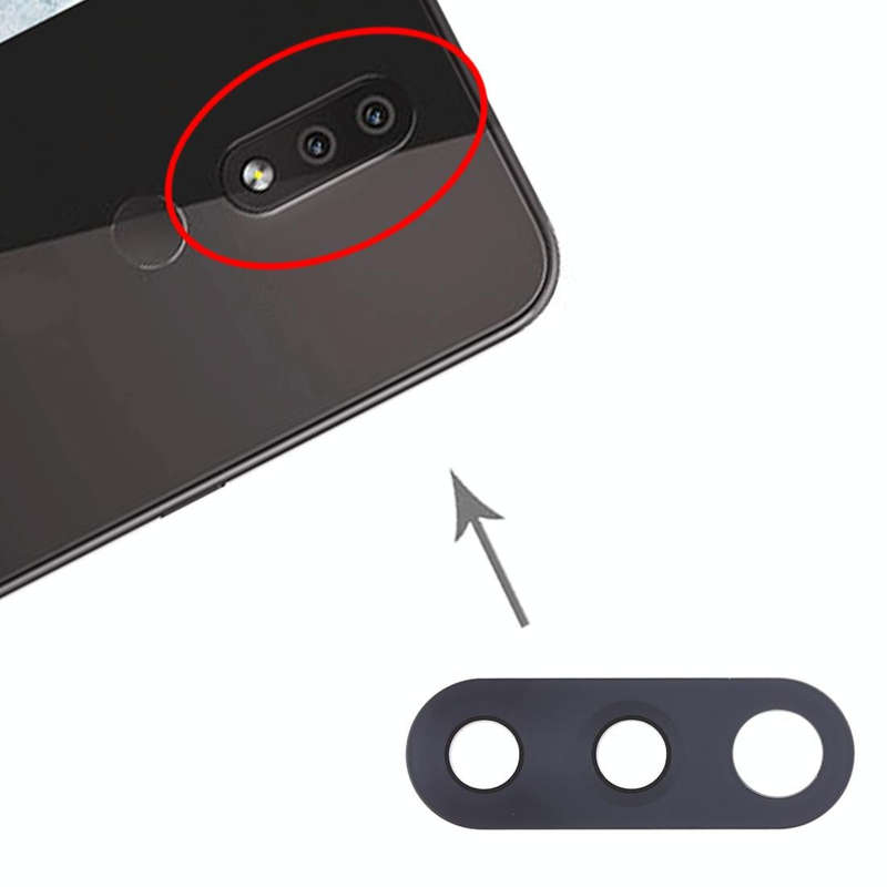 10 PCS Back Camera Lens for Nokia 4.2 / TA-1184 / TA-1133 / TA-1149 / TA-1150 / TA-1157(Black)