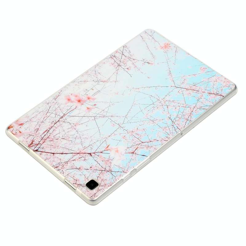 For Samsung Galaxy Tab A7 Lite 8.7 Painted TPU Tablet Case(Cherry Blossoms)