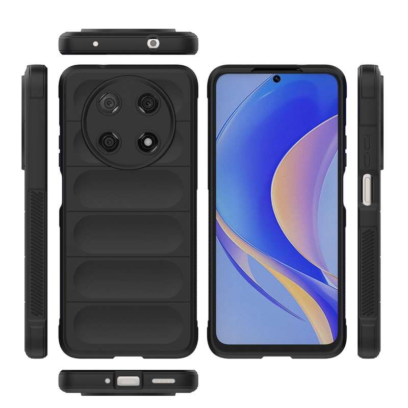 For Huawei Nova Y90/Enjoy 50 Pro Magic Shield TPU + Flannel Phone Case(Dark Green)
