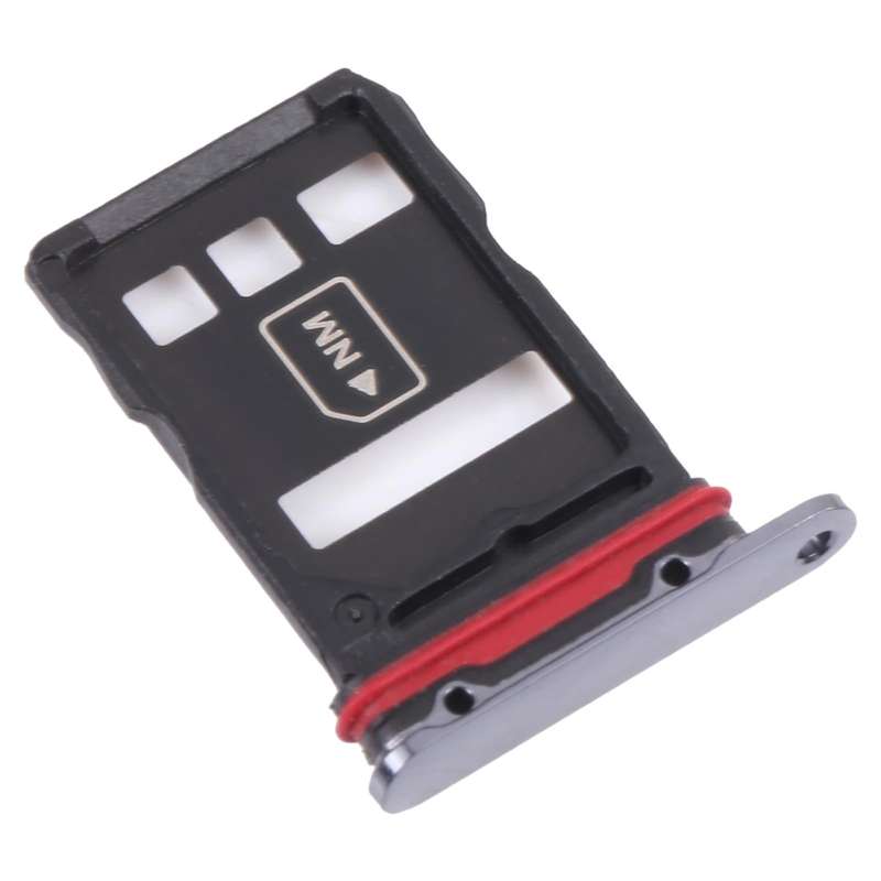 SIM Card Tray + NM Card Tray for Huawei Mate 40 RS Porsche Design (Black)