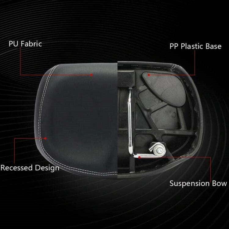 Bicycle Seat Mountain Bike Seat Cushion Shock Absorption no Nose Saddle Riding Equipment(Black)